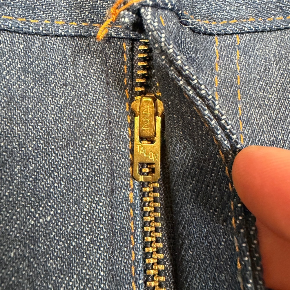 Vintage Levis Jeans Men 30x34 (Fit 28x34) Deadstock USA Super Straights 70s 80s - Picture 6 of 16